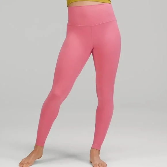 Lululemon Align™ High-Rise Pant 25” size 12 PINK BLOSSOM PBOL - Picture 1 of 6